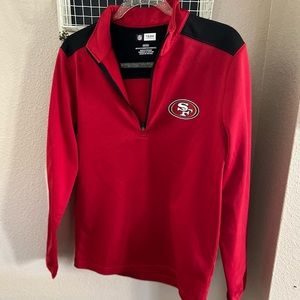 San Francisco 49ers quarter zip sweater